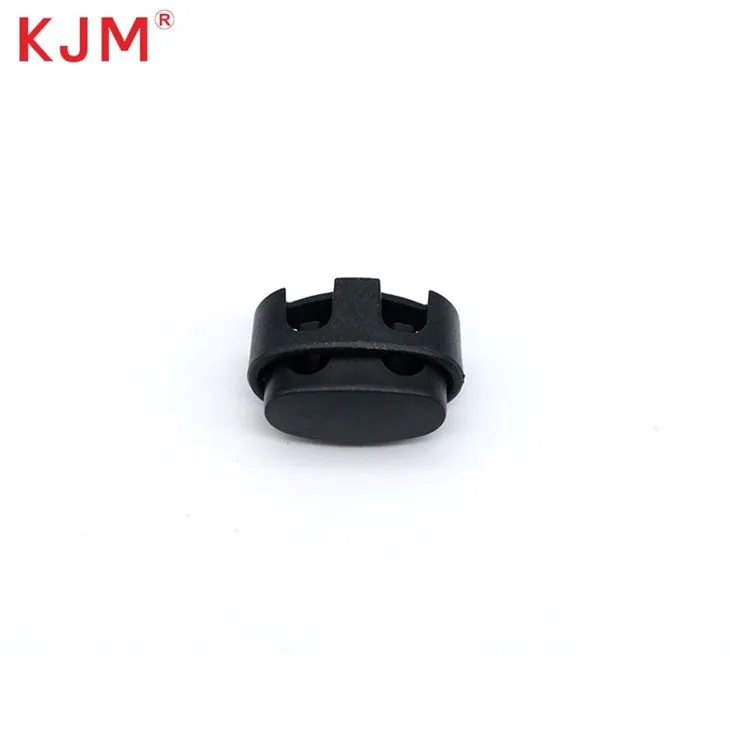 Plastic Spring Cord Locks Double Hole End Clips